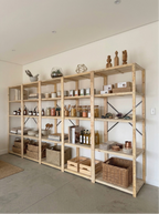 5 Bay DIY Wooden Shelving with 5 levels of Shelves