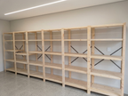 6 Bay DIY Wooden Shelving with 5 levels of Shelves