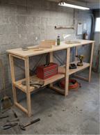 Multi Purpose Wooden Work Bench