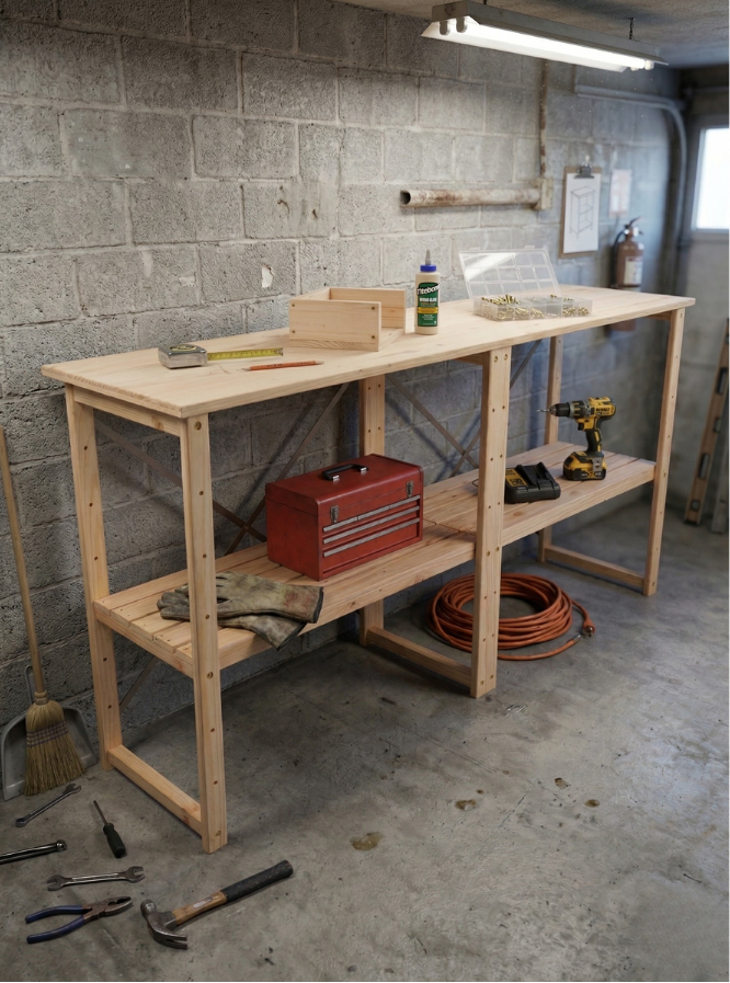 Multi Purpose Wooden Work Bench
