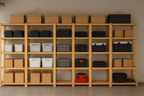 6 Bay DIY Wooden Shelving with 5 levels of Shelves