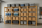 4 Bay DIY Wooden Shelving with 5 levels of Shelves