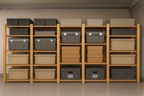 5 Bay DIY Wooden Shelving with 5 levels of Shelves