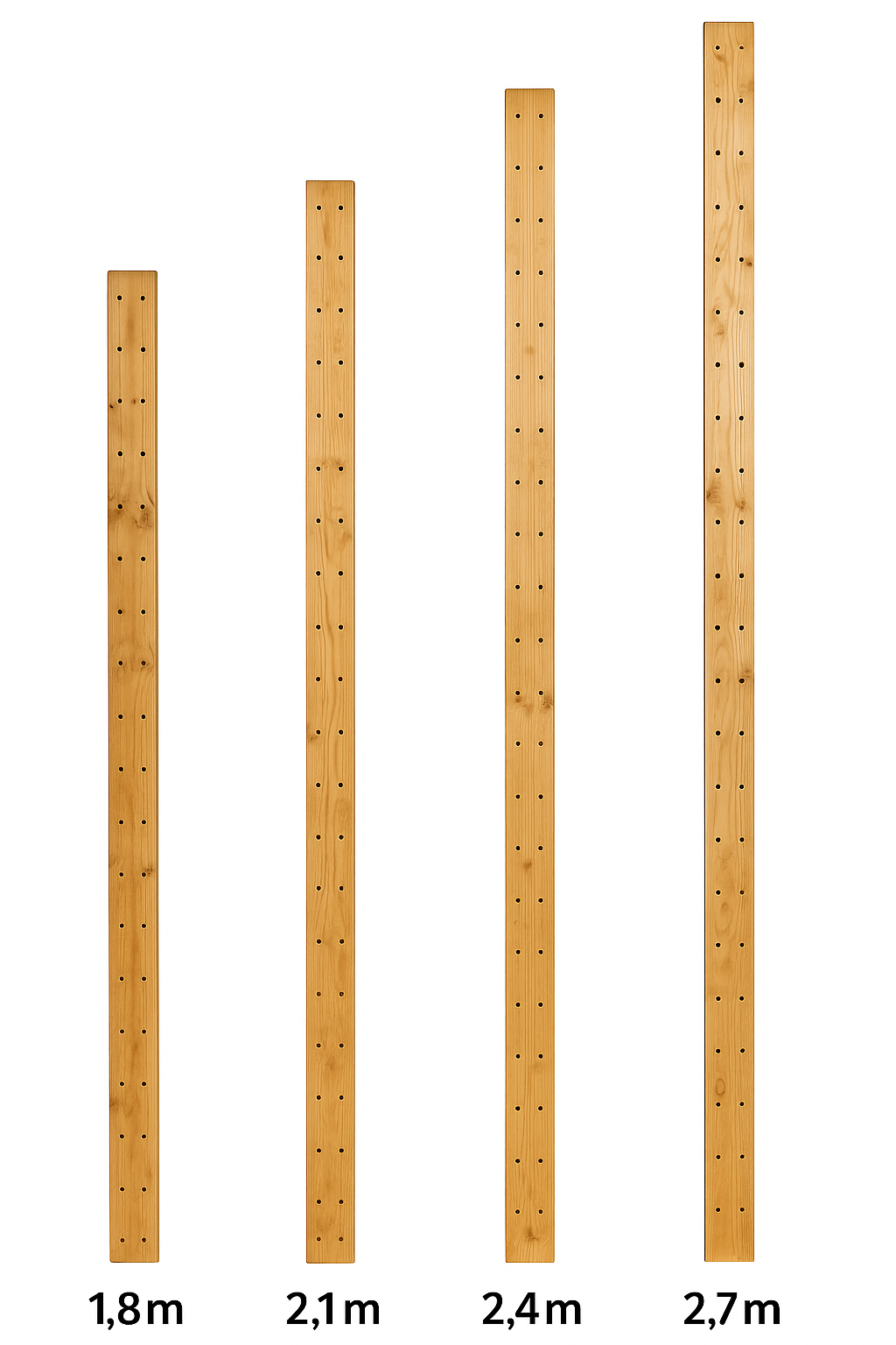 Double Uprights 1.8m, 2.1m, 2.4m, 2.7m